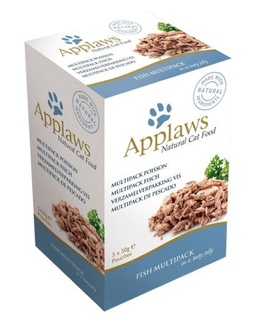 Applaws Fish Multipack in Jelly Adult Wet Cat Food 5 x 50g Pouch - 50G